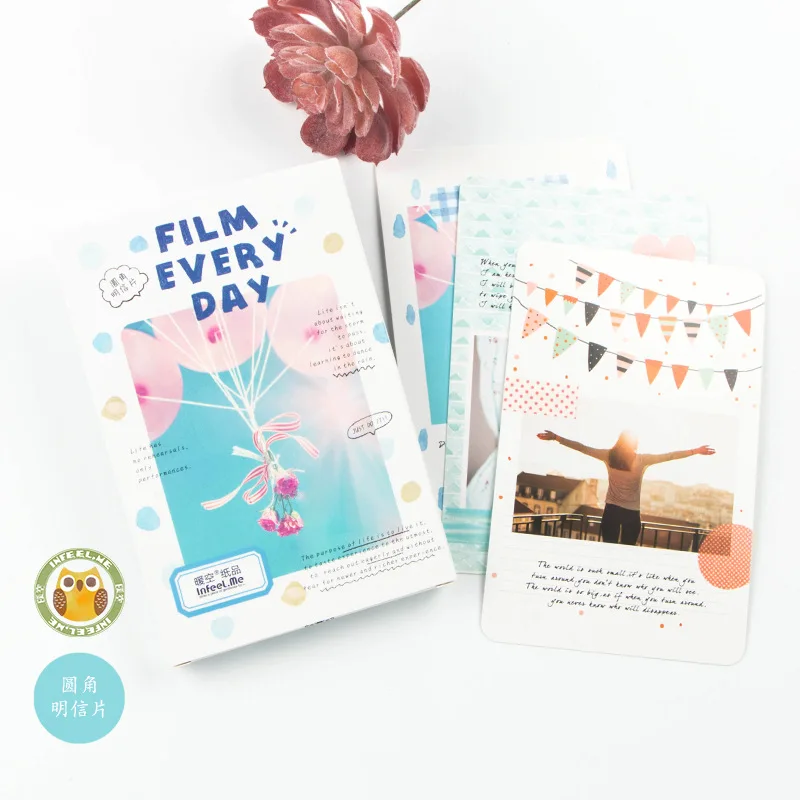 

Infeel.Me warm air original Postcard film every Day30 boxed Japanese illustration card