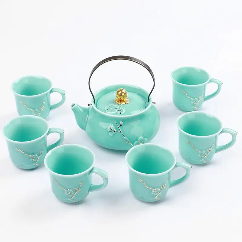 

Ceramic Kung Fu Tea Set Tea Suit Portable Teapot Teacup Porcelain Teaware Sets Coffee Container Water Cup Kettle Drinkware Tools