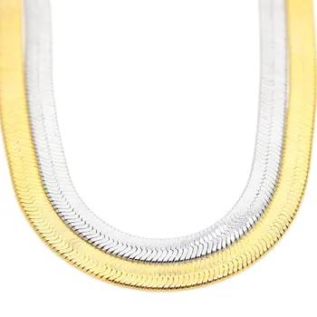 

JHNBY Flat Necklaces Gold-color Fashion HipHop Franco 76cm Long snake Link Chain bboy 2pac tupac chain Unisex MEN jewelry 2017