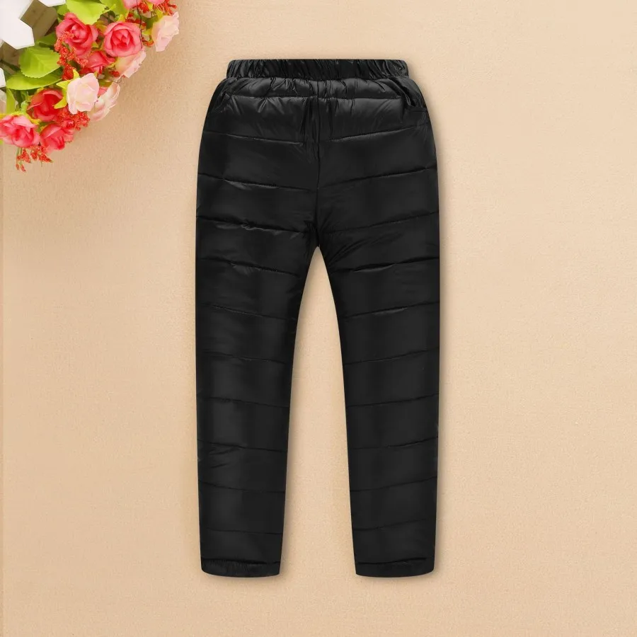 

2017 Children Winter pants kids school boy girl duck down trousers winter clothes snow ski pants 3-12Y kids winter trousers