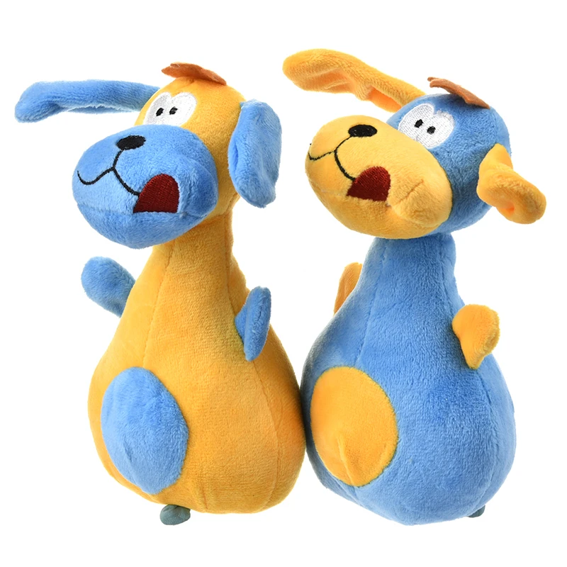 Pet Puppy Dog Big Ears Toys Plush BowlingPin Shaped Sound Squeaker