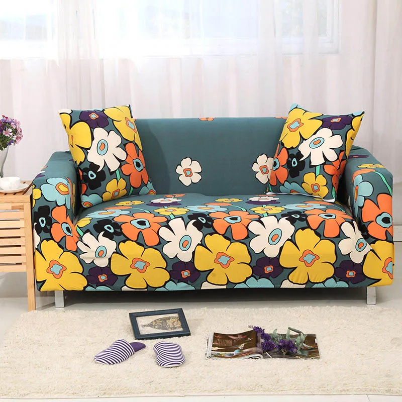 Эластичные чехлы для диванов хлопок диван чехлов плотно Обёрточная бумага все включено диван-кровать Чехлы для Гостиная домашних животных диван Ipad Mini 1/2/3/4 местный - Цвет: Color 5