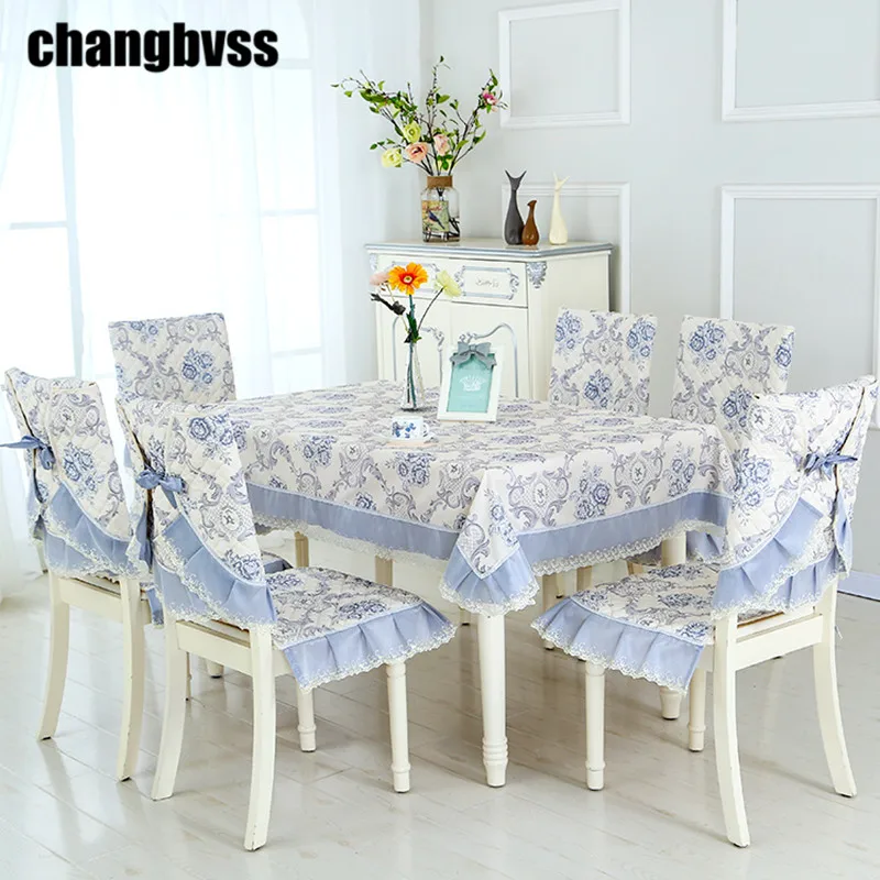 Super Comfortable Lace Tablecloth All Season Nappe Rectangulaire Chair