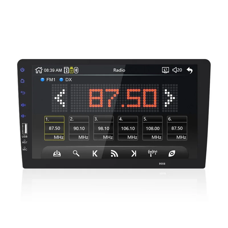 Сенсорный экран FM TF карта Авторадио для автомобиля Carplay IOS Android камера заднего вида вход часы и дата 9 дюймов Bluetooth MP5