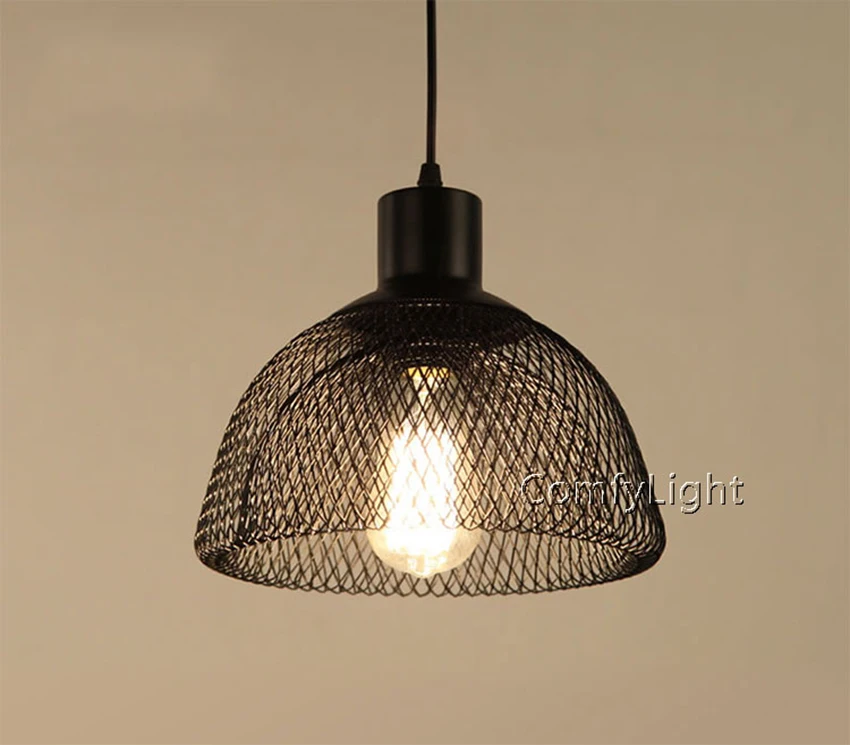 Moderno e Minimalista Pingente de Gaiola do Vintage Lâmpada de Multi Lâmpadas de Decoração Luzes Café e bar e janela e loft Estilo Pingente Interior Iluminação E27 12 High Quality cage pendant light