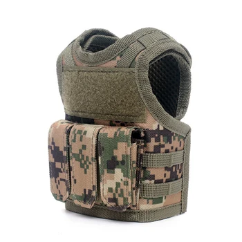 

Upgraded Adjustable Vest for Beer Wime Bottle Tactical Vest Wine Bottle Cover Molle Camping Can Holder Sleeve Bar Decoration