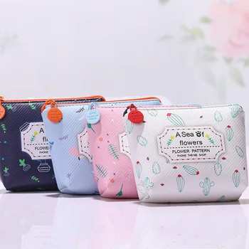 

1PC Coin Purse Wallet Women Cartoon Cactus Fresh Wallet Delicate Cute Plant Card Holder Romantic Zipper Handbags Unisex
