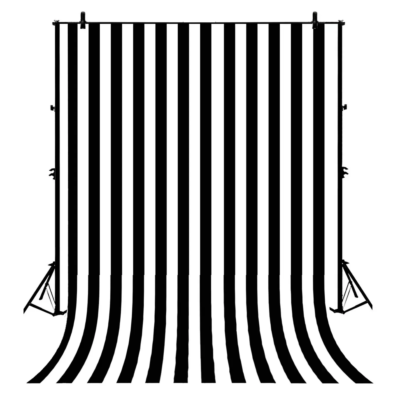 

5x7ft Black White Stripes Polyester Photo Background Portrait Backdrop