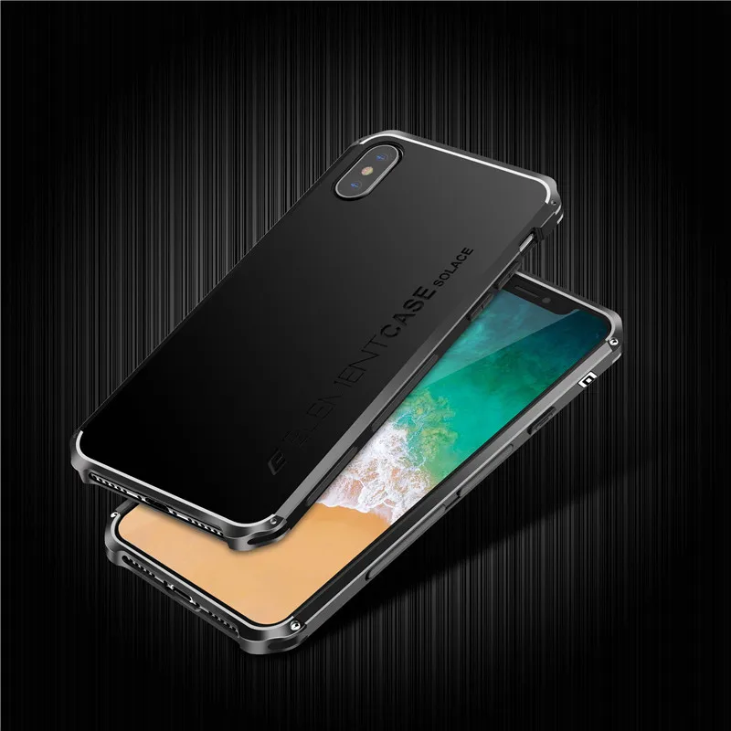 TPU+Aviation aluminum alloy Phone Case Protective Cover Shockproof Ultra Thin Heavy Duty Protector Back for iPhone x | Мобильные