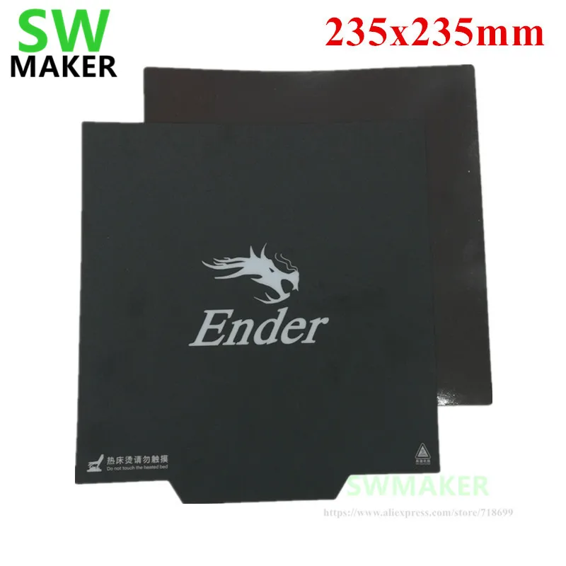 

235*235mm Creality Ender-3/CR-20 3D Printer Part A+B Magic magnet Build Surface Heated Bed Flex Build Tape with 3M Sticker