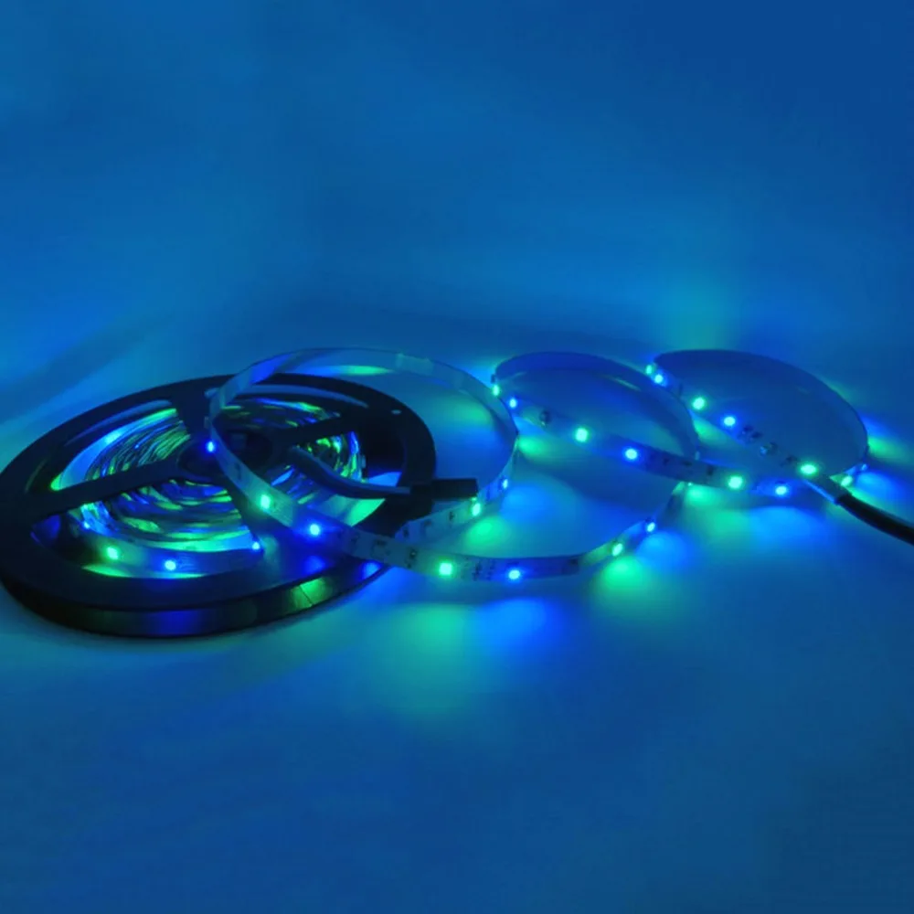 2017 Newly Super Bright Flexible 3528 RGB Non Waterproof LED Light Strip +Remote Control Home Garden Christmas Decoration Lights | Лампы и