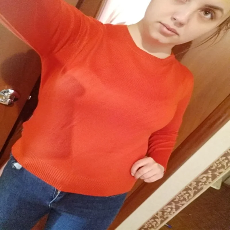 2018 Cashmere sweater women's sweaters and pullovers fashion women's solid color long-sleeved sweater S-XXXL sweater knit