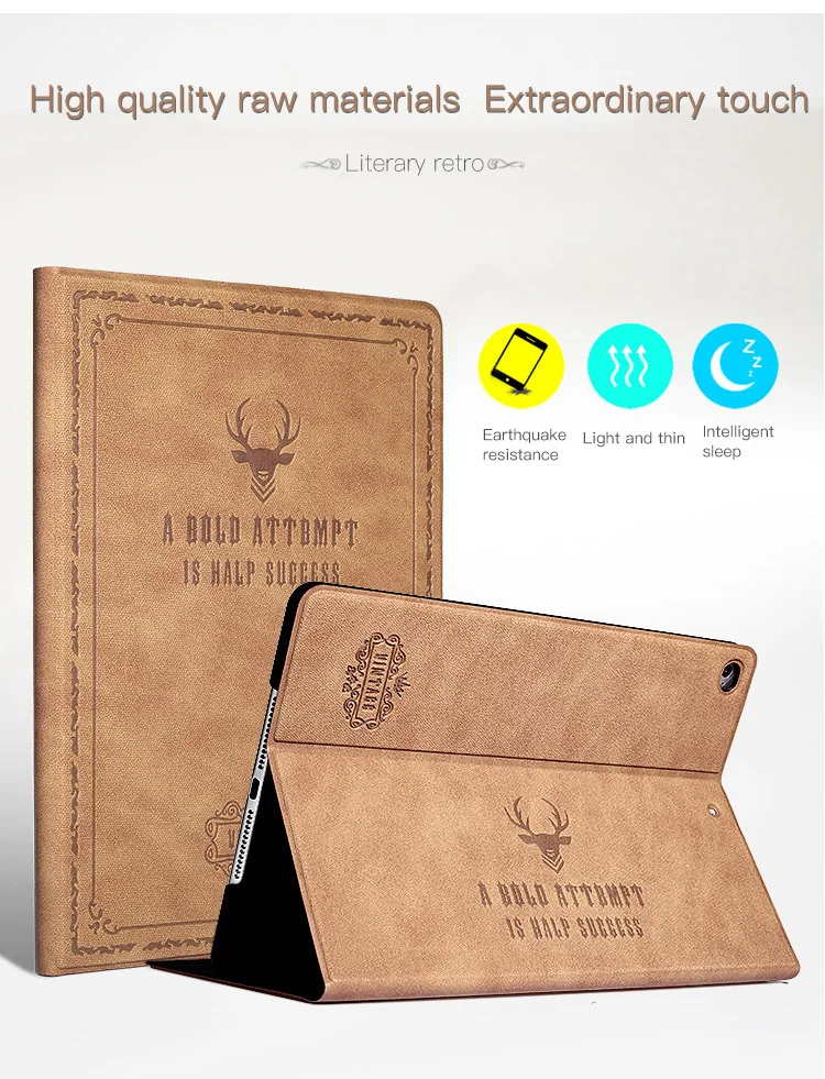 

Case for apple iPad pro 2017/2018 9.7" New Tablet Stand PU Leather Smart Cover Auto Sleep/Wake for iPad5/6 air1/air2 inch+Film