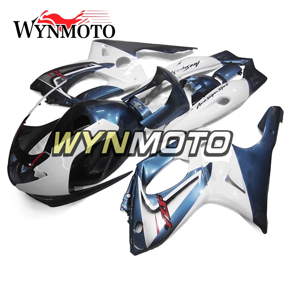 Полный ABS Пластик инъекции мотоцикл Обтекатели для Yamaha YZF 600R Thundercat Год 1997-2007 белый Сланец Серый капоты