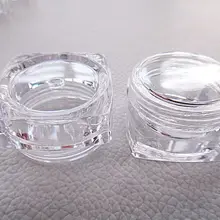 100 шт. 5 г прозрачный бутылки Флаконы баночки контейнеры Малый банка для крема, косметический контейнер jar, боты Box бутылка контейнер случае