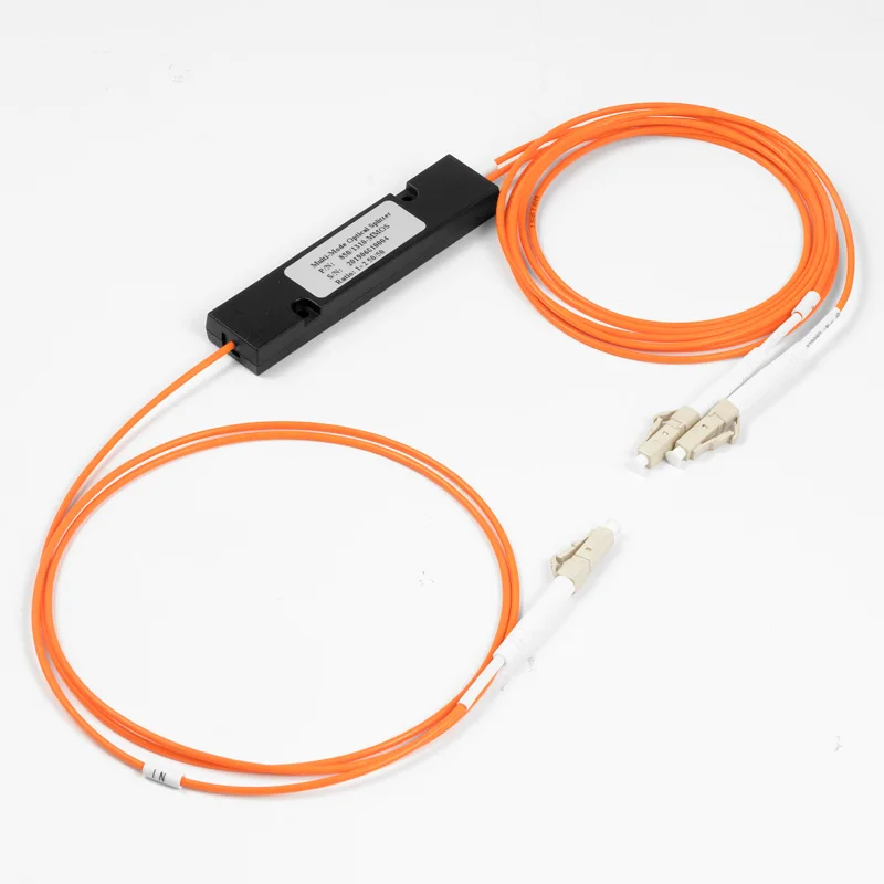 

850/1310nm 50/125 MM 50/50 Coupling Ratio LC/UPC 1x2 FBT Coupler 1*2 FBT Multimode Fiber Optic Splitter