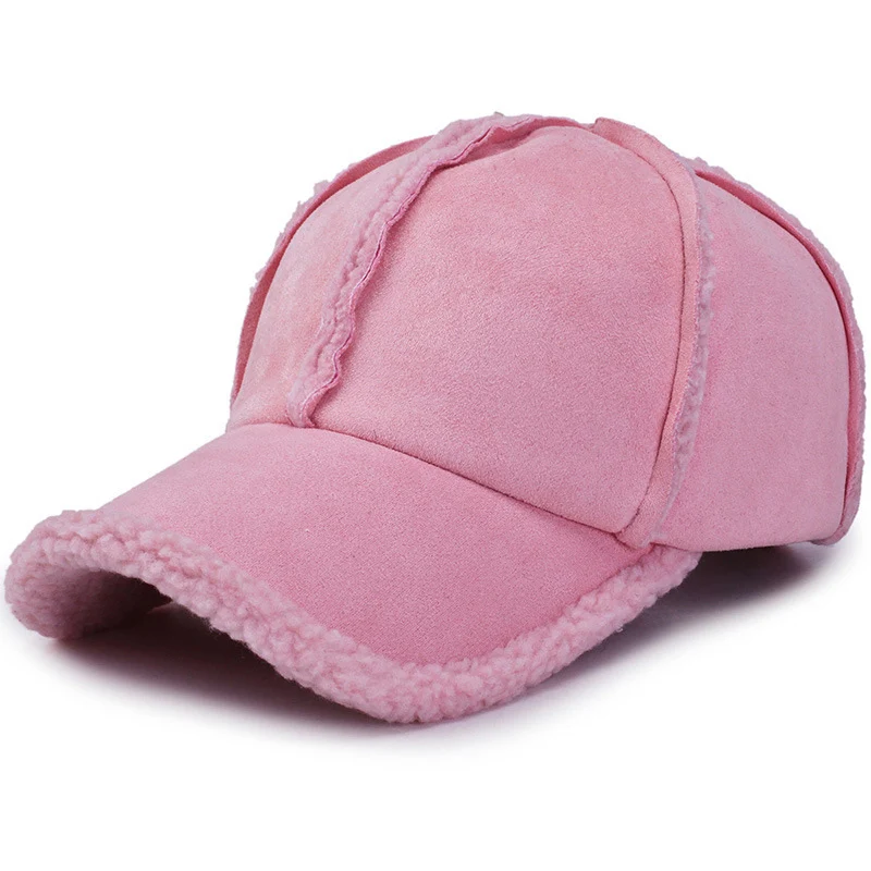 Thicken Winter Baseball Cap Warm Bone Men Women Wool Snapback Thermal Adjustable Truker Cap Dad Hat Sport Casquette CP0308 (13)