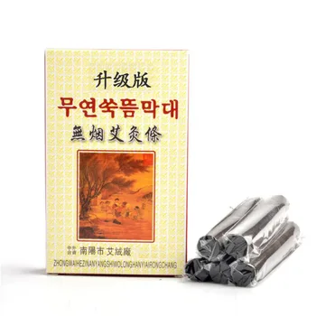 

5pcs/box Black Traditional Smokeless Moxa Roll 14*110mm Moxibustion Massage Stick