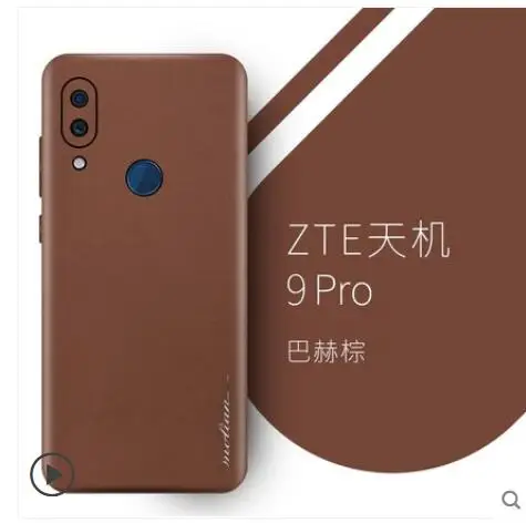 for ZTE AXON 9 PRO Роскошный чехол из натуральной кожи для zte AXON 9 PRO. Наклейка на 360 градусов, кожаный чехол для телефона zte A2019 Pro, чехол fundas - Цвет: for ZTE AXON 9 PRO