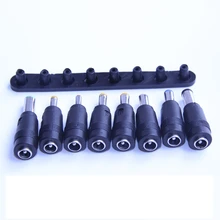 8 шт./компл. 5,5x2,1 мм Универсальный Мужской Разъем для постоянного тока Вилки AC Мощность адаптер Компьютерные кабели Разъемы Тетрадь ноутбук