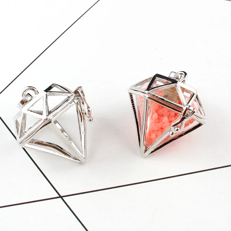 2 шт. медальон в форме сердца с наполняемым стеклом|diamond locket|fillable pendantsglass lockets |