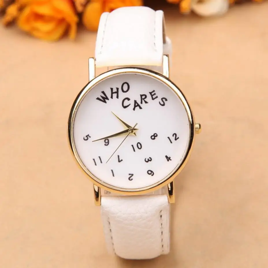 

2019 Fashion Women Letter watches Casual Leather Band Analog Quartz Wrist Watch Girls Vogue Unique Beautiful Gifts Bracelets A65
