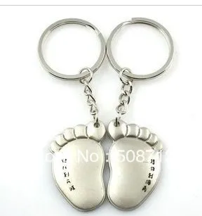

Free ship!!! 20pairs/lot Lovely big feet couple keychains the creative key chain