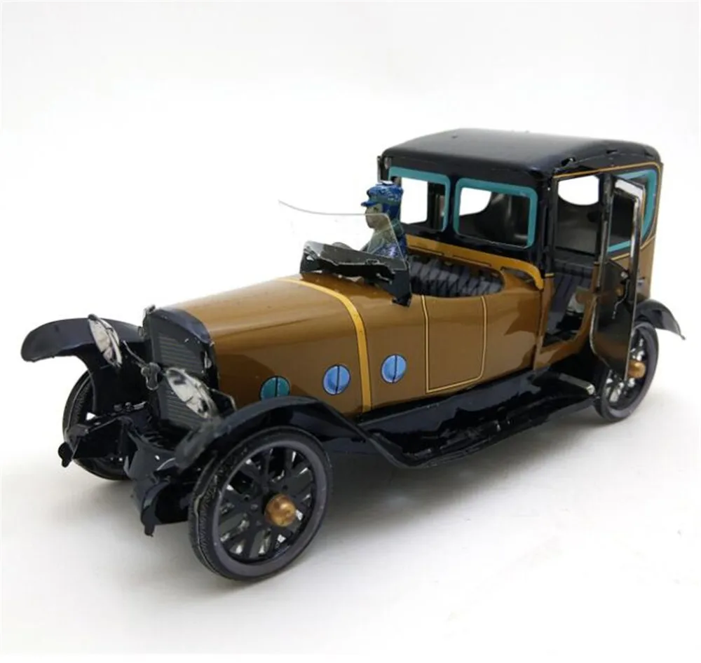 Винтажная Ретро коллекция автомобиля оловянные игрушки классический автомобиль Заводной оловянные игрушки для взрослых детей коллекционный подарок