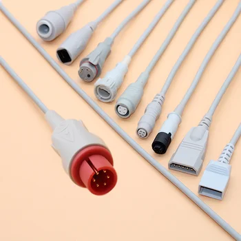 6pin にアルゴン/メデックス/HP/エドワード IBP センサートランクアダプタケーブルと圧力トランスデューサため Spacelabs/ mindray/Goldway/ネルコア/BCI 。