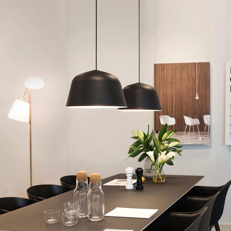 

Nordic decorative pendant lights led lamp modern haging lamp aluminium 7 color for lounge room dining room DIA 25cm AC 90-260V