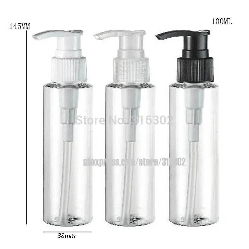 Download 20pcs/lot 100ml Clear Pet Bottle With Lotion Pump Bottle ... Yellowimages Mockups
