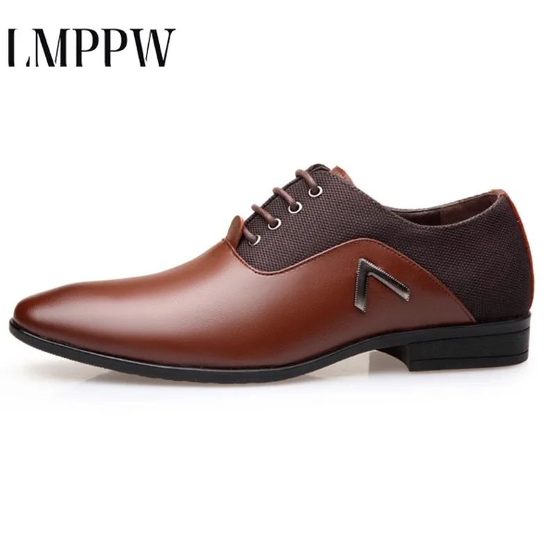 

Luxury Oxford Business Men Shoes Pu Leather High Quality Soft Casual Mens Flats Spring Autumn Men Formal Wedding Shoes Big Size2