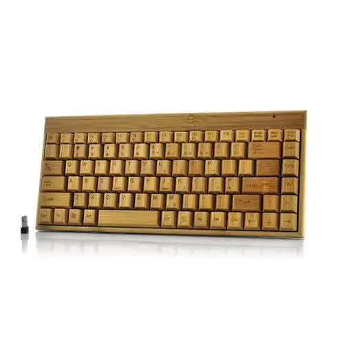

Handcrafted Wireless Bamboo Keyboard - Eco-Friendly