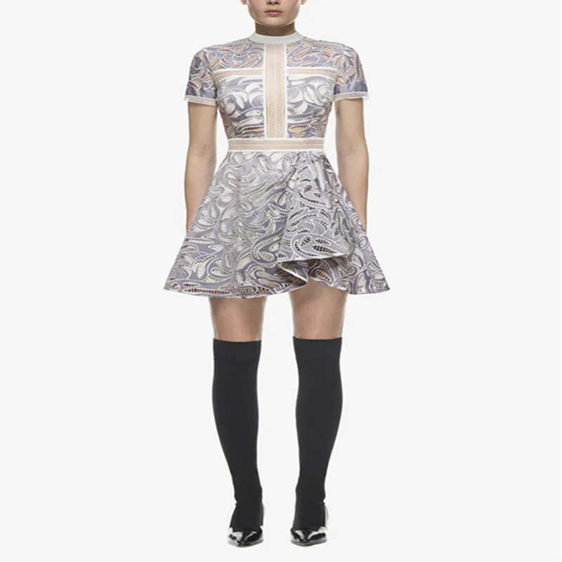 YiLin Kay/высококачественное женское платье на заказ, лето, модное платье для подиума, высококачественное кружевное вечернее платье, сексуальное платье с открытой спиной, винтажное платье - Color: silver