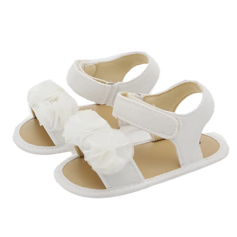 Latex soft bottom rose flower baby shoes summer kids first walkers toddler shoes  sh2069