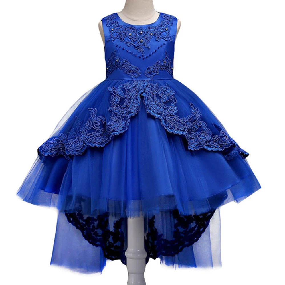 

Teen Girls Kids Bridesmaid Wedding Flower Girls Dress Girl Lace Princess Dress Children Party Dresses 3 5 7 9 11 12 14 Years