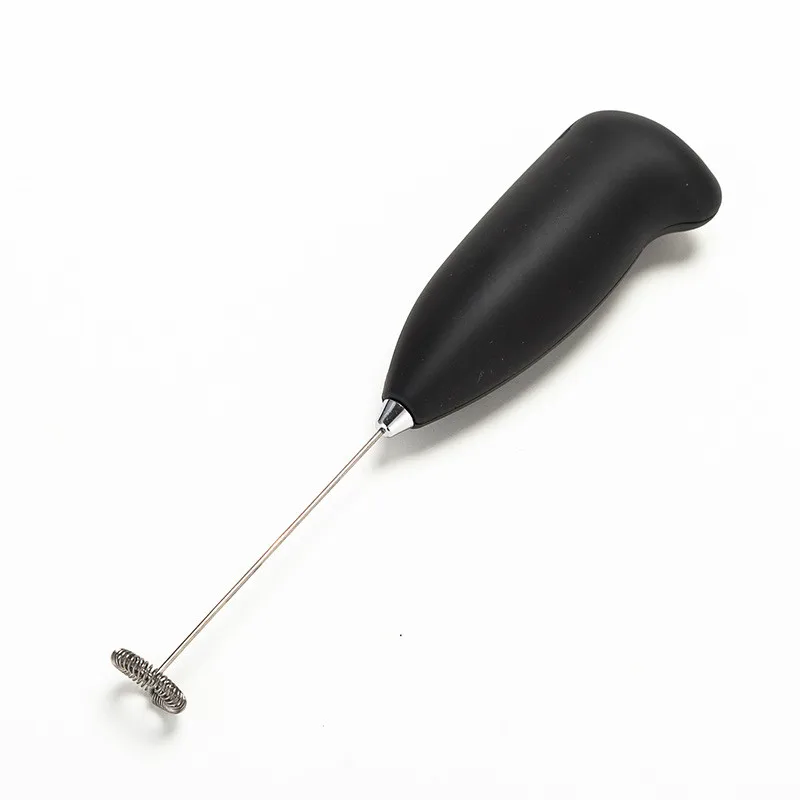 Black Handheld Milk Frother Wand Battery Coffee Frother and Foam Maker