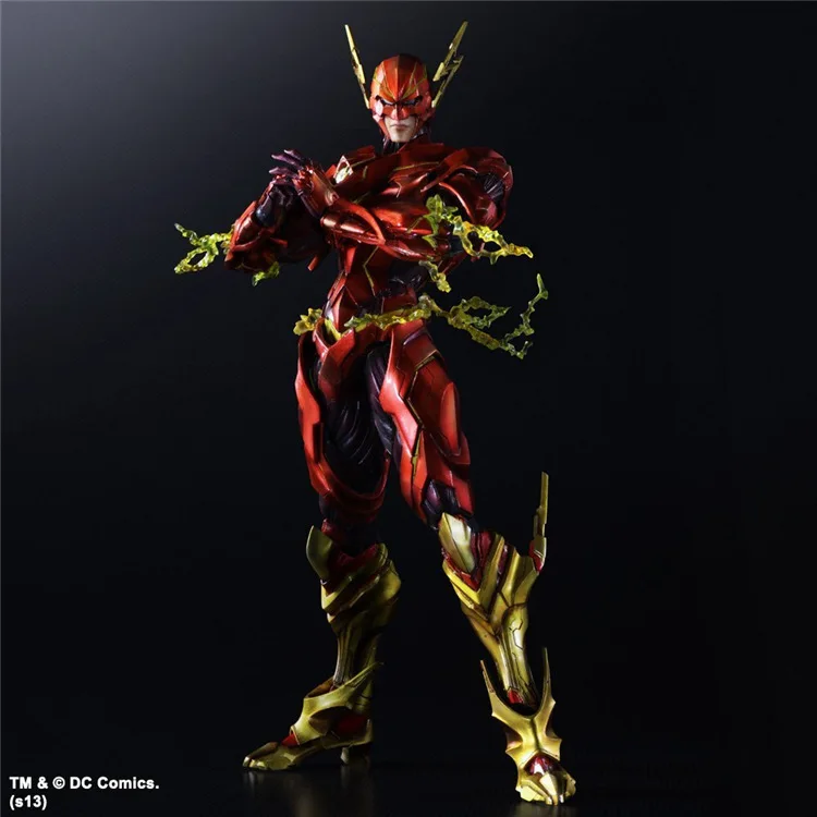 New DC Comics Variant Super Hero The Flash Play Arts Kai 27cm Action Figure Statue Model Toys