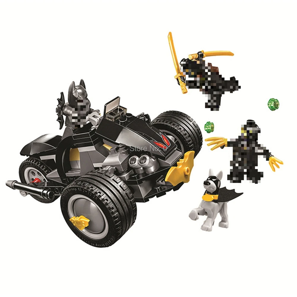 

11021 182pcs batman batmobile super heroes attack of the talons bela 3 figures building blocks 76110 Bricks Toy
