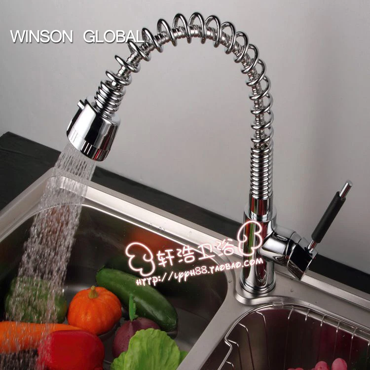 

kitchen faucet robinet sink mixer pull out hot and cold water faucets rotating spring taps frap washing dishes tap ICD60113