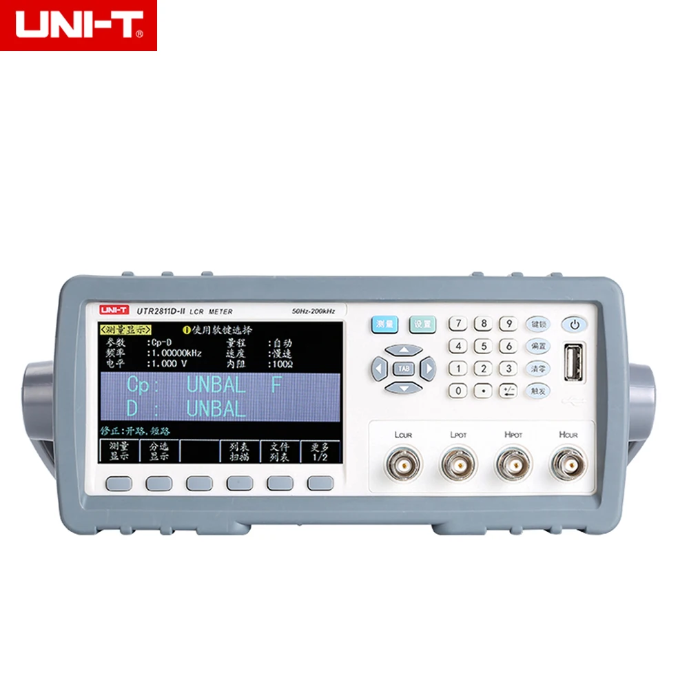 UNI-T UTR2811D-II Настольный LCR Цифровой мост 10 кГц/индуктор сопротивление емкость измерительный прибор