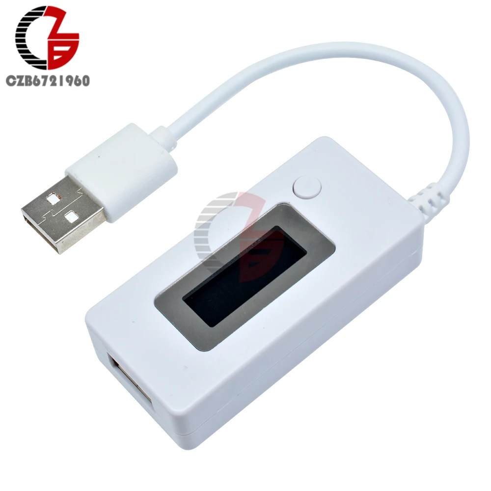 LCD Dual USB Charger Mobile Power Detector Voltage Current Meter Tester Monitor