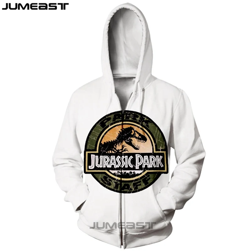 Jumeast бренд для мужчин/женщин 3D печатных Парк Юрского периода куртка с длинными рукавами спортивный пуловер модные весенние толстовки на молнии