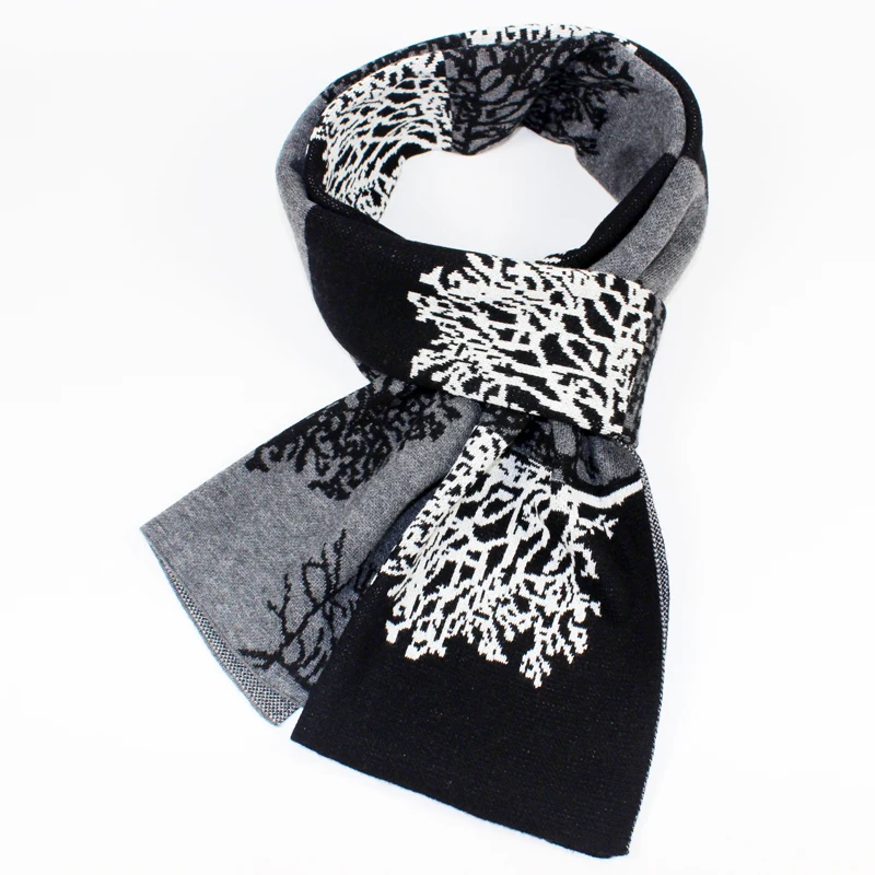 Зимний дизайн Рождественская елка мужской кашемировый шарф роскошный бренд высокого качества теплый Шелковый шейный платок шерстяные шарфы мужские