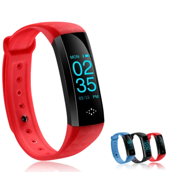 

2018 Fashion Smart Band Heart Rate Blood Pressure Pulse Meter Bracelet Fitness Watch Smartband for iOS Android PK mi band 2