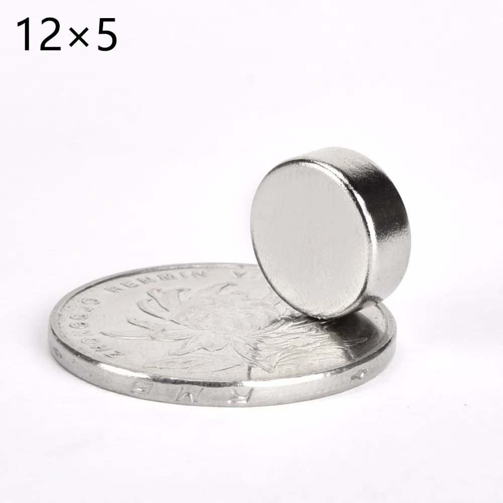 

Wholesale 200pcs 12mm x 5mm 12x5 Disc Round Cylinder Rare Earth Neodymium Magnets 12*5 NEW Art Craft Connection free ship