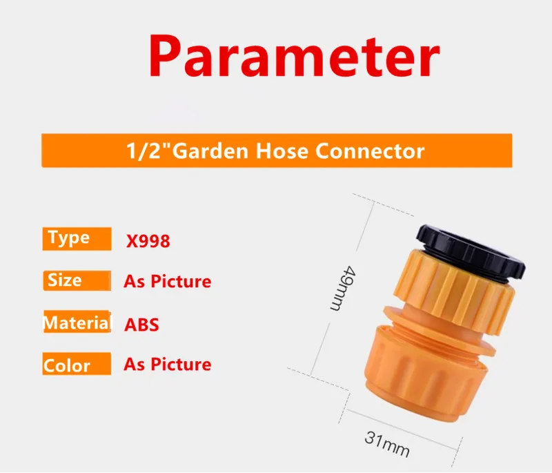 Универсальный разъем с 1/" Садовый шланг Conenctor набор Быстрый соединитель, кран разъем для полива сада Автомойка X808