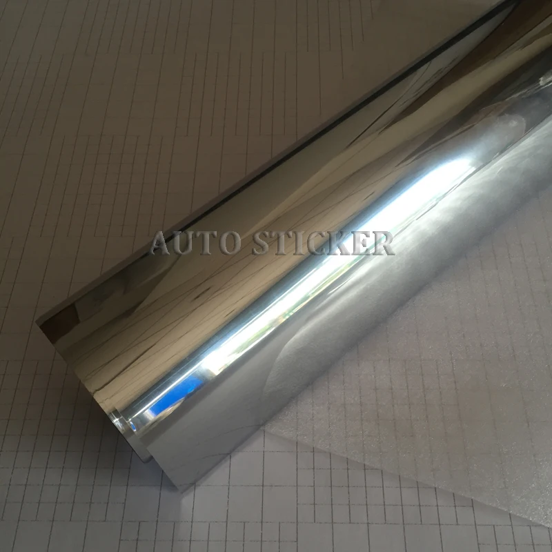 50cm*3M Car Front Window Tint Solar Protection Film Silver One Way UV Resistance Window Solar Tint For Car Home Office