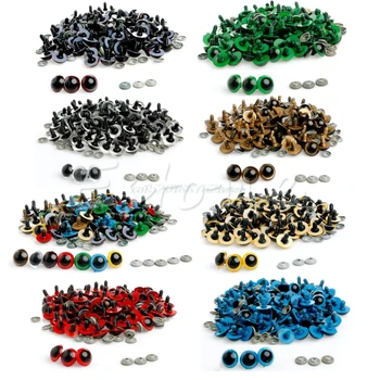 

100Pcs 10mm Color Plastic Safety Eyes For Teddy Bear Doll Animal Puppet Crafts Eyes Used For Doll Accessories #T026#