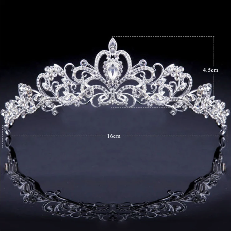 Luxuoso Cristal Grande Coroa Tiara De Cabelo De Noiva Casamento Jóias Acessórios Para o Cabelo Frete Grátis (5)